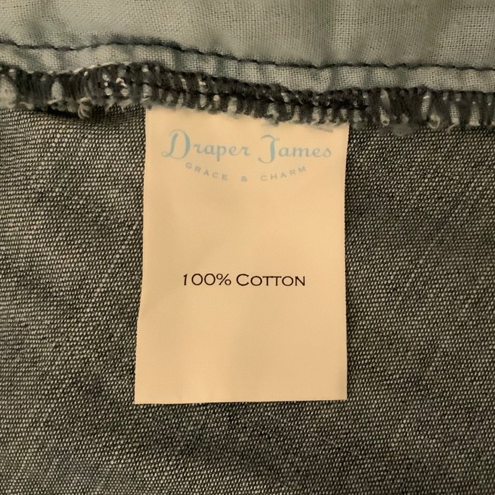 Draper James Chambray Midi Denim Wrap Dress With … - image 6